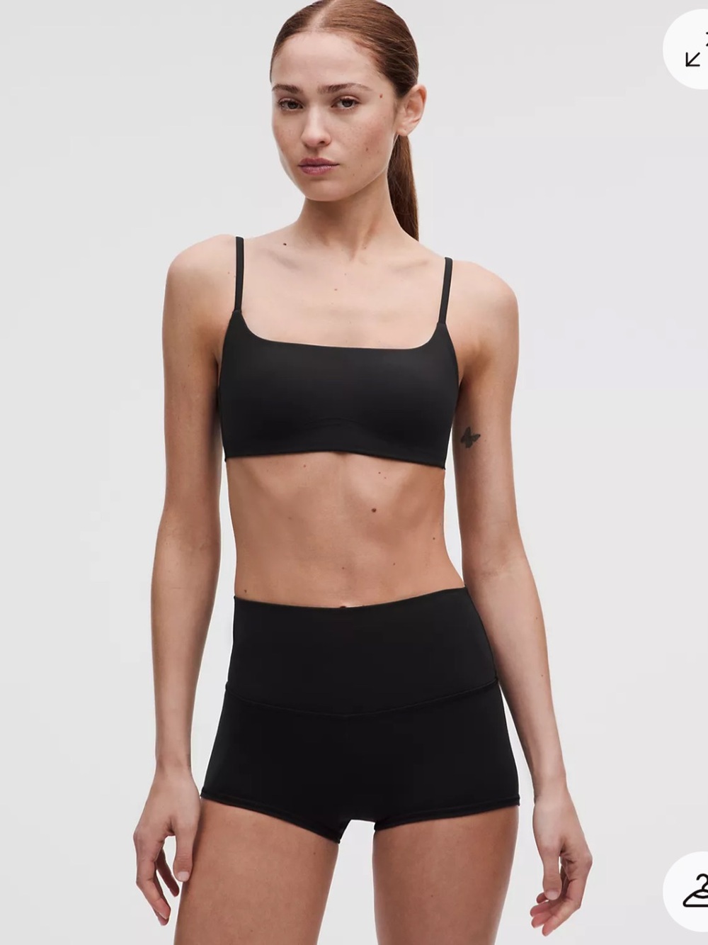 lululemon athletica Like a Cloud Spaghetti Strap Bra in Black